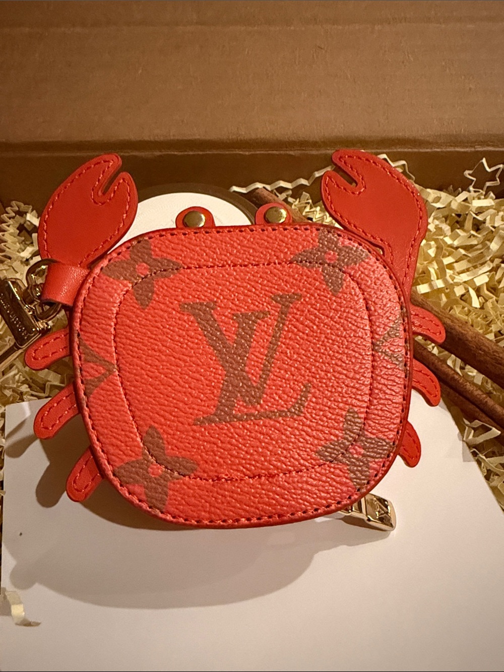 Monogram Crab Mini bag/purse charm keychain Pouch